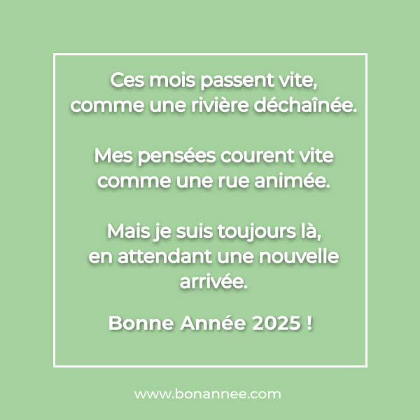 poeme nouvelle année 2025