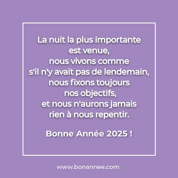 poemes bonne année 2025