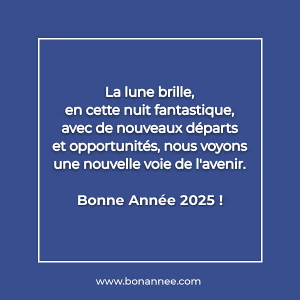 une nouvelle voie pour l'année future 2025