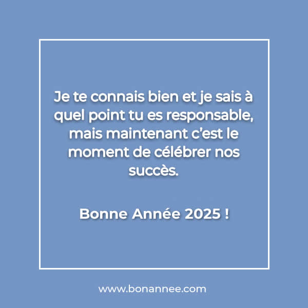 message de voeux pour célébrer la nouvelle année 2025 avec des collègues