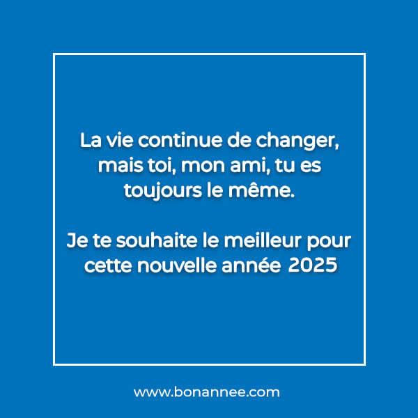 souhaite ami nouvelle année 2025