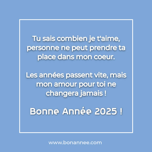 déclaration d'amour pour la nouvelle année 2025