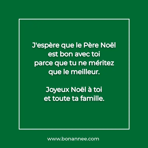 texte Joyeux Noël 2024